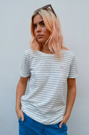 Fransa Amora Agave Stripe Tee
