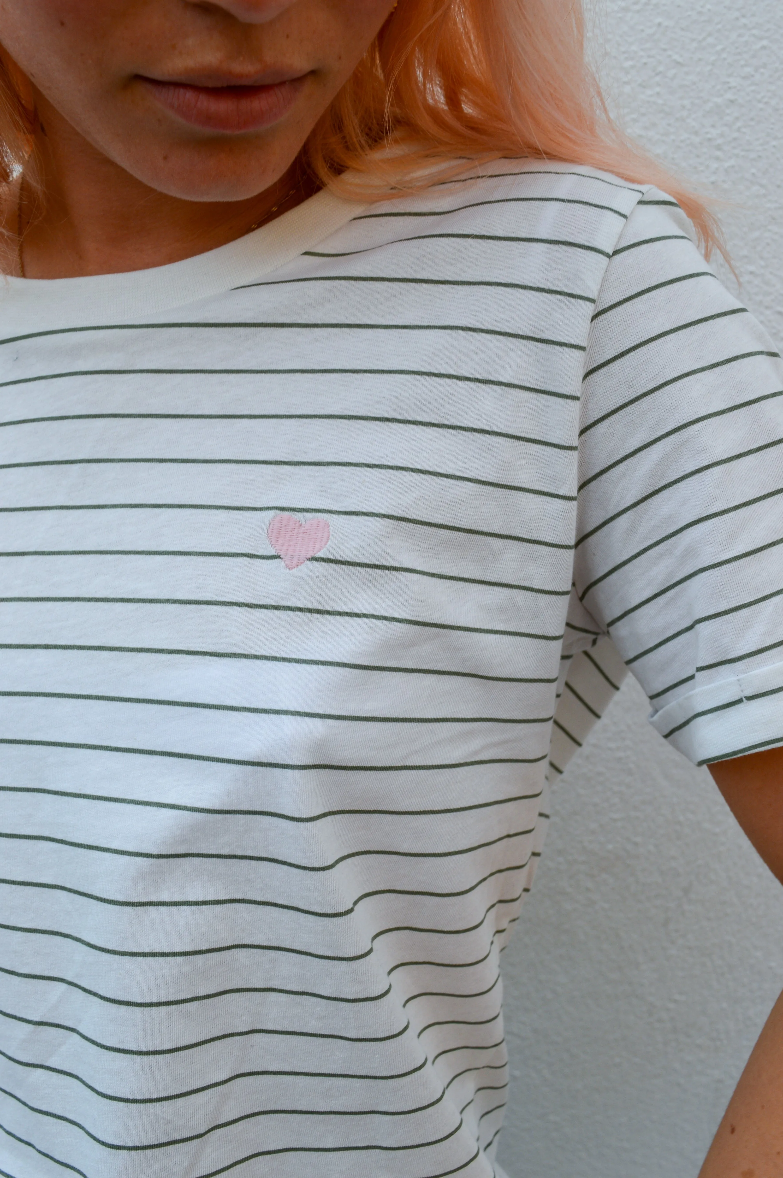 Fransa Amora Agave Stripe Tee