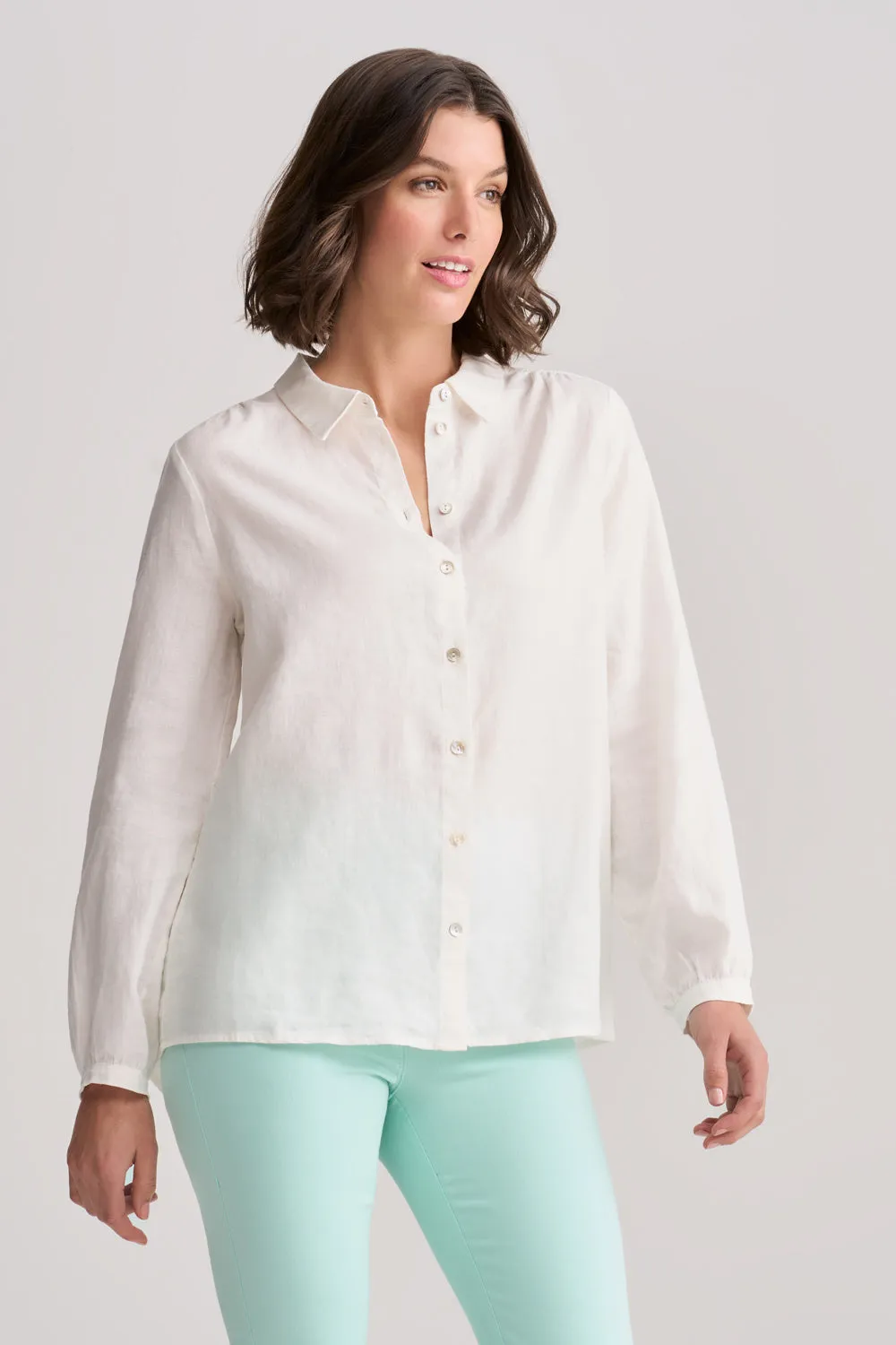 French Linen Shirt - Chalk