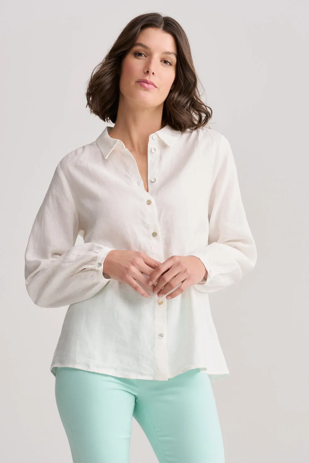 French Linen Shirt - Chalk