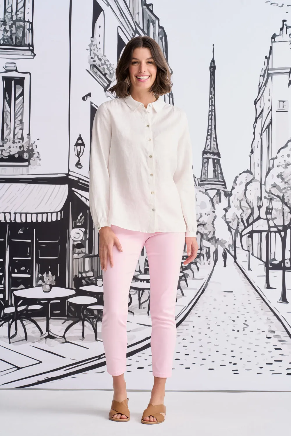 French Linen Shirt - Chalk