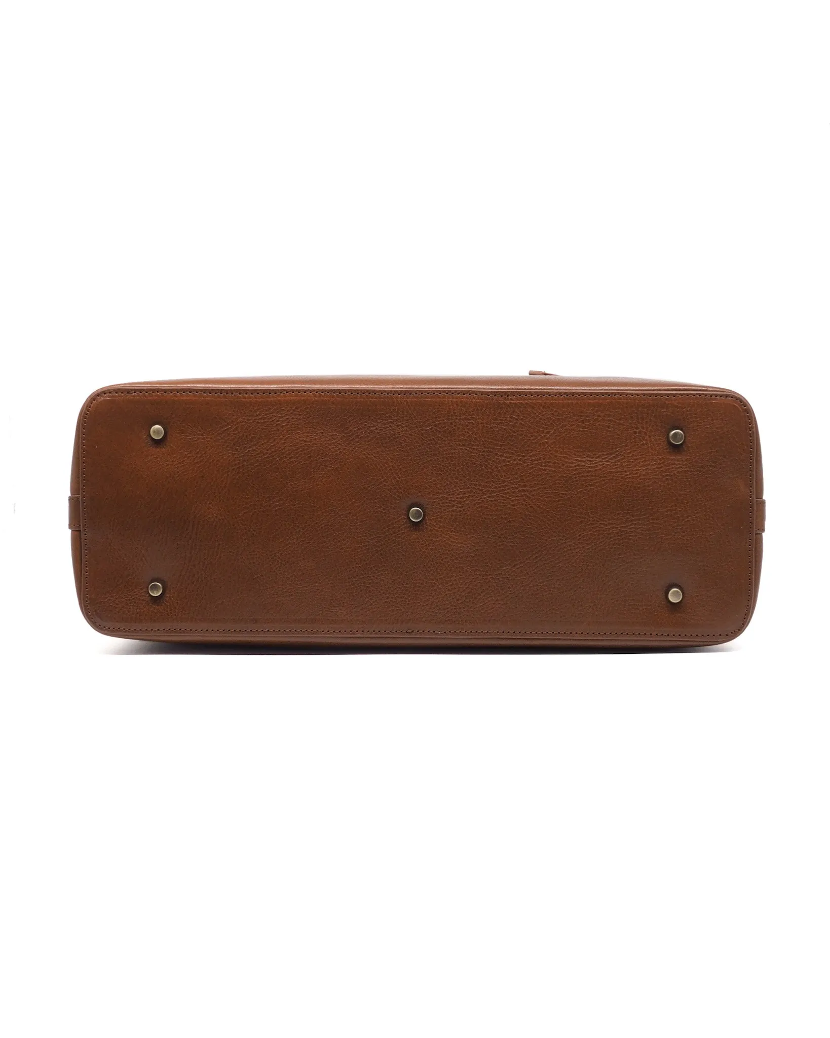 Heavy-Weight Canvas Traveller Tote (Sand/ Cognac)