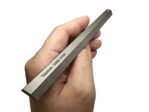 Indestructible Machined Titanium Precision 6 Inch / 15CM Ruler With Decimal Chart