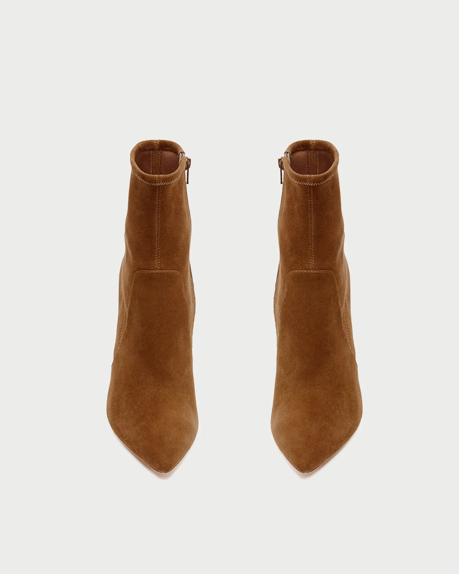 Isla Cacao Suede Slim Ankle Bootie