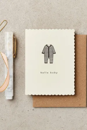 Katie Leamon Babygrow Small Greeting Card