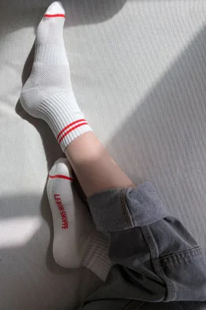 Le Bon Shoppe Boyfriend Clean White Socks