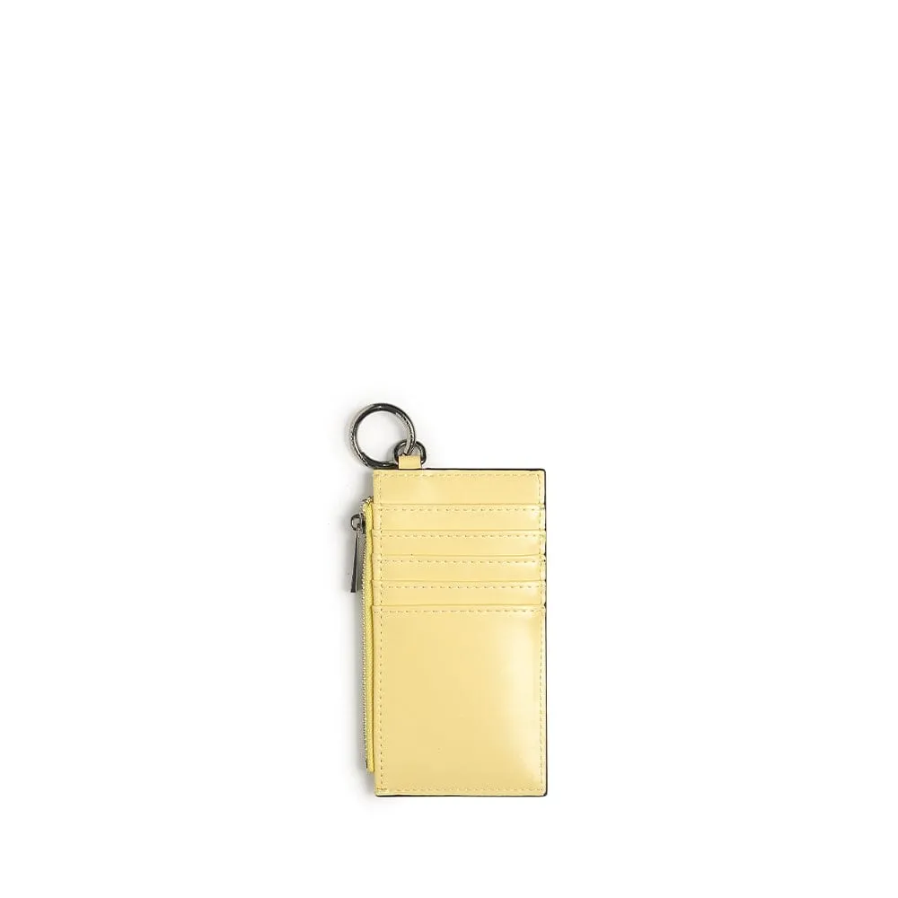 Le Phoebe - Porte-cartes en cuir vegan honey