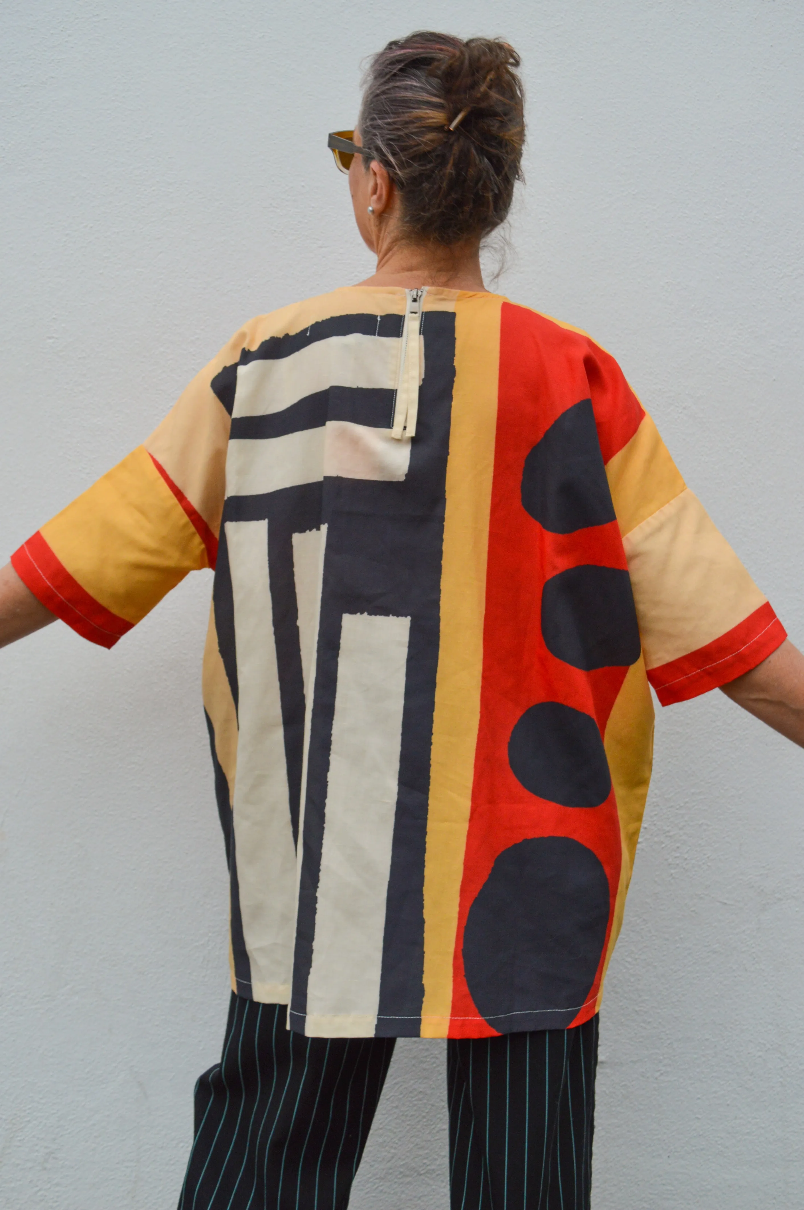 L.F. Markey Silas Bold Collage Print Top