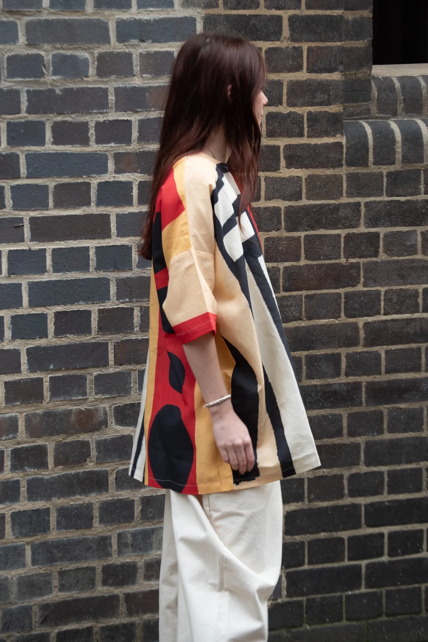 L.F. Markey Silas Bold Collage Print Top