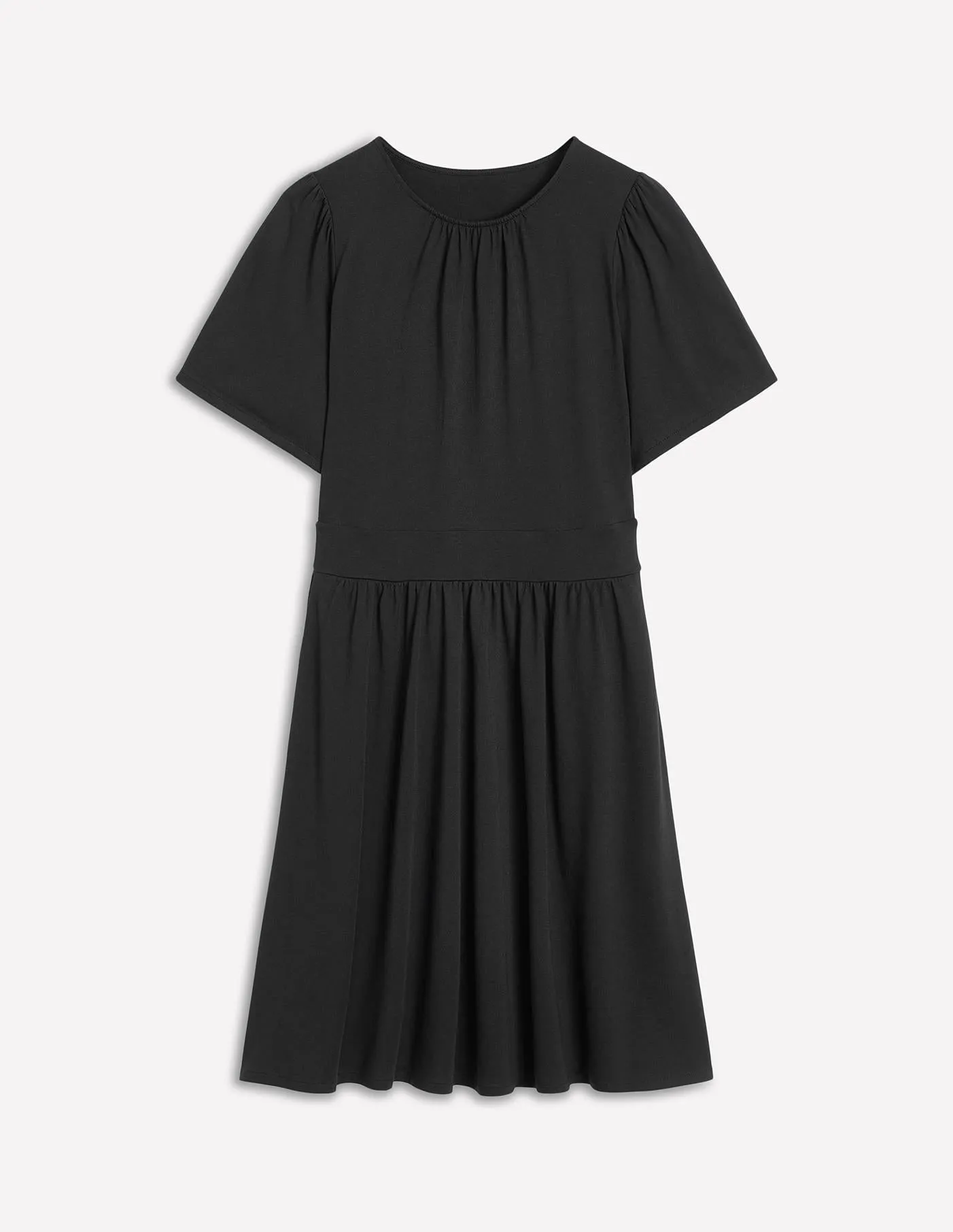 Louisa Short Jersey Dress-Black