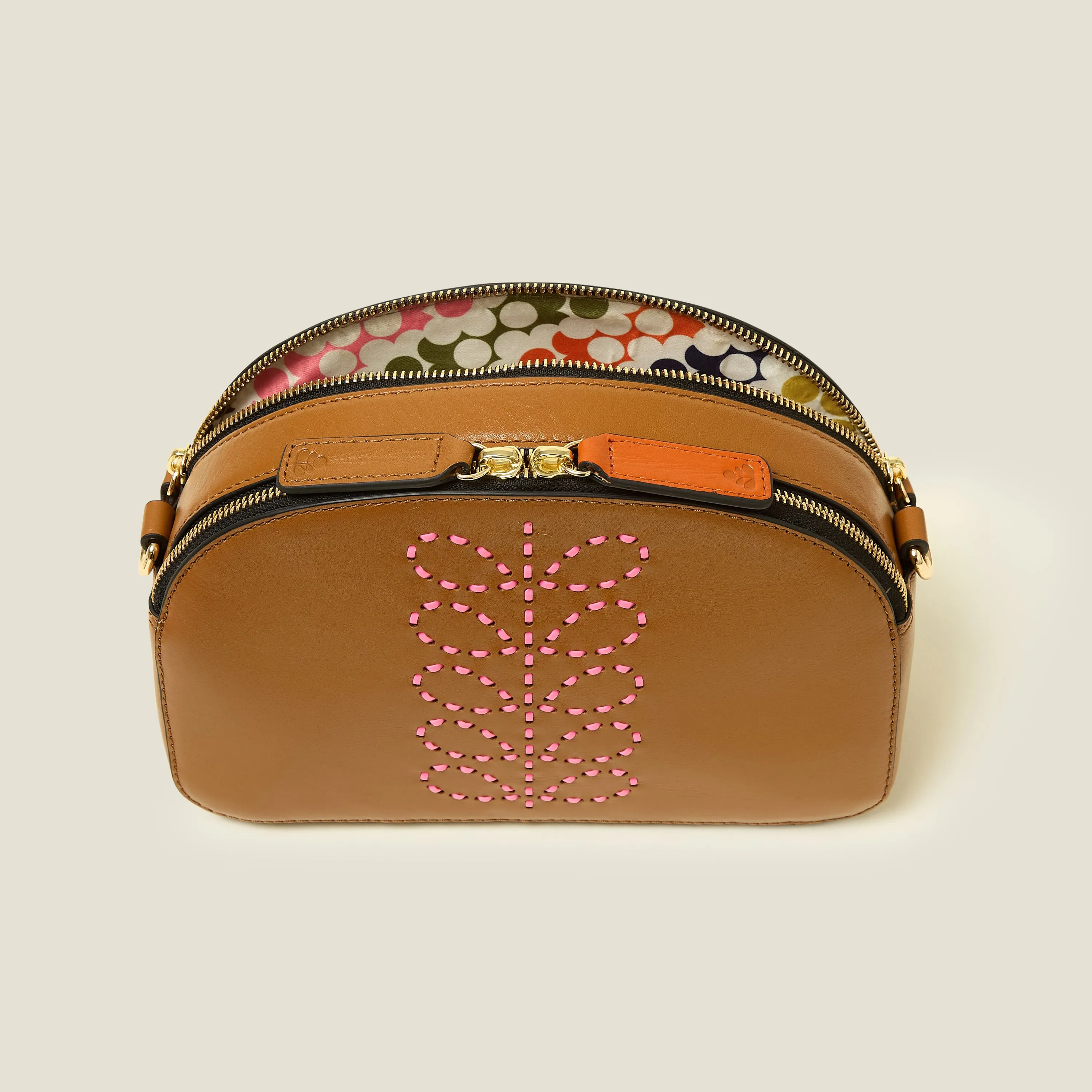 Luna Crossbody - Whipstitch Stem Tan