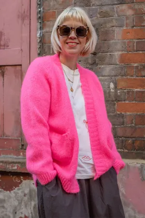 Maison Anje Bruneti Bright Rose Cardigan