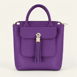Mini P Backpack | Amethyst with Gold hardware