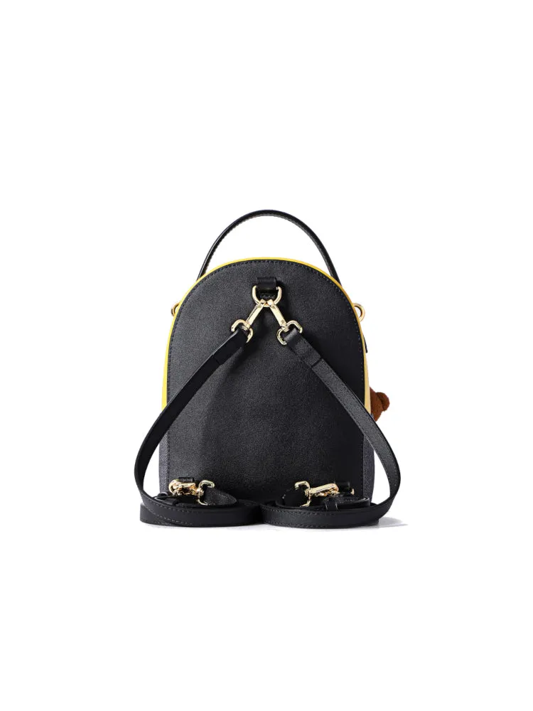 Minions Denim with Leather Backpack