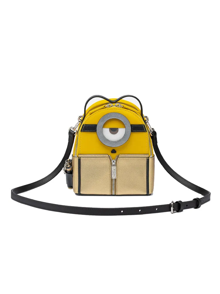 Minions Jacquard with Leather Backpack