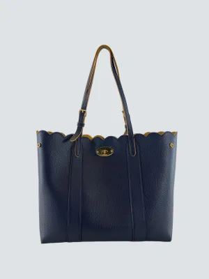 Mulberry Navy Classic Grain Leather Tote