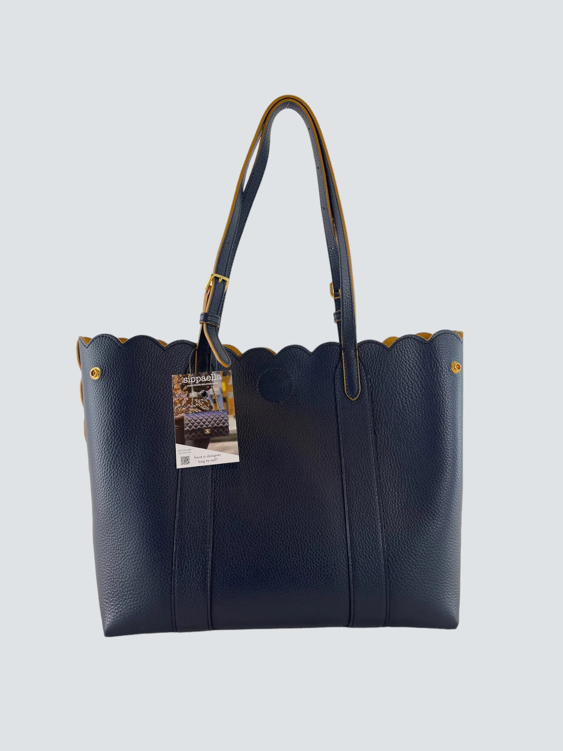 Mulberry Navy Classic Grain Leather Tote