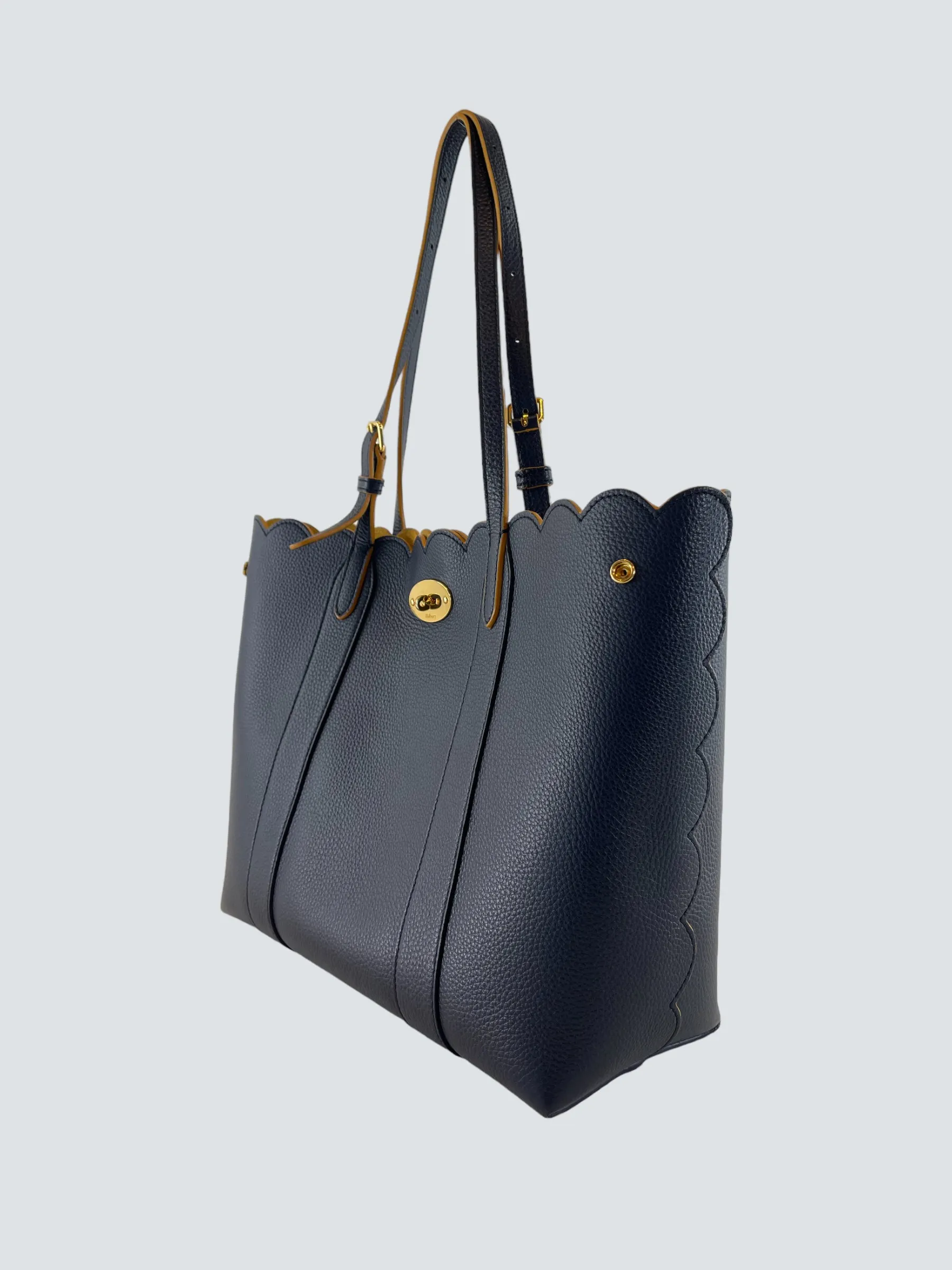 Mulberry Navy Classic Grain Leather Tote