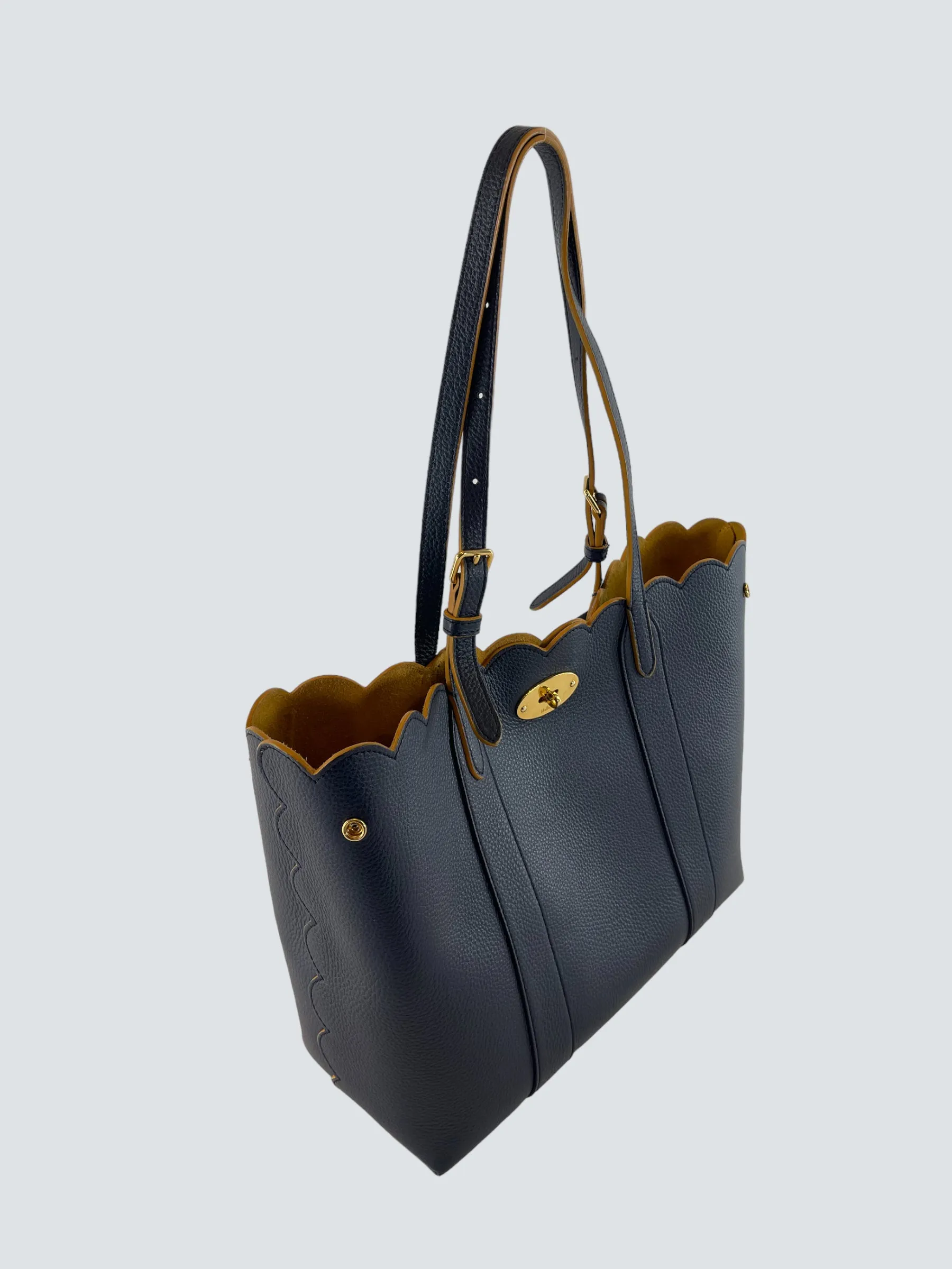Mulberry Navy Classic Grain Leather Tote