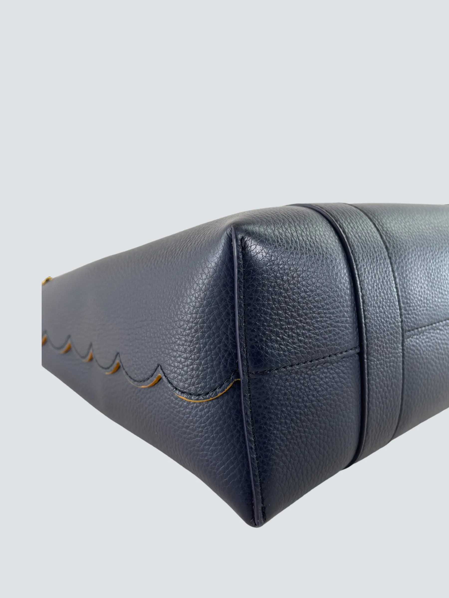 Mulberry Navy Classic Grain Leather Tote