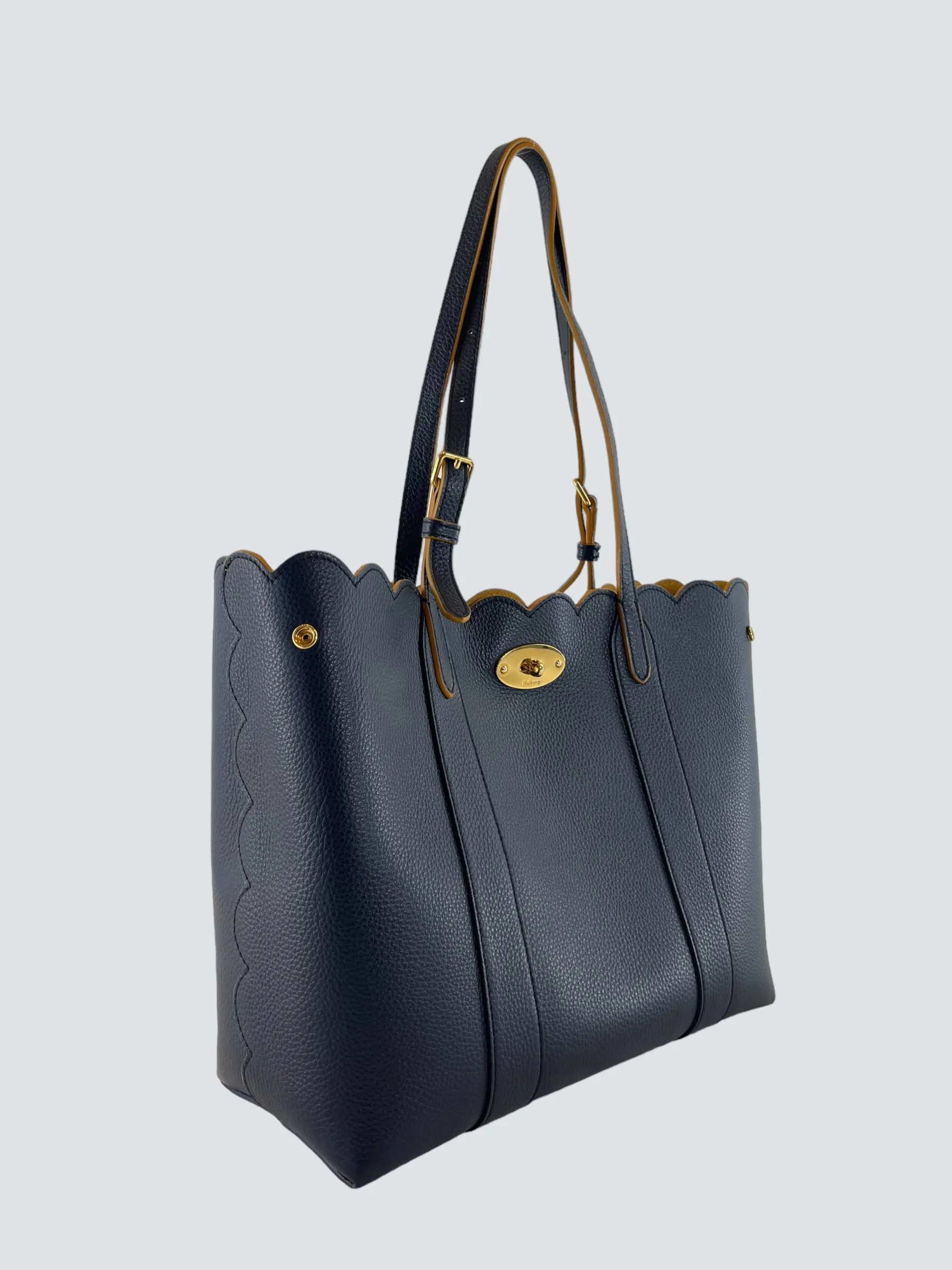Mulberry Navy Classic Grain Leather Tote