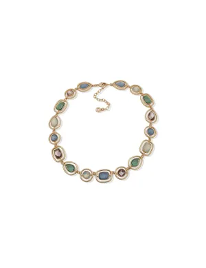Multi Faceted Stone Necklace