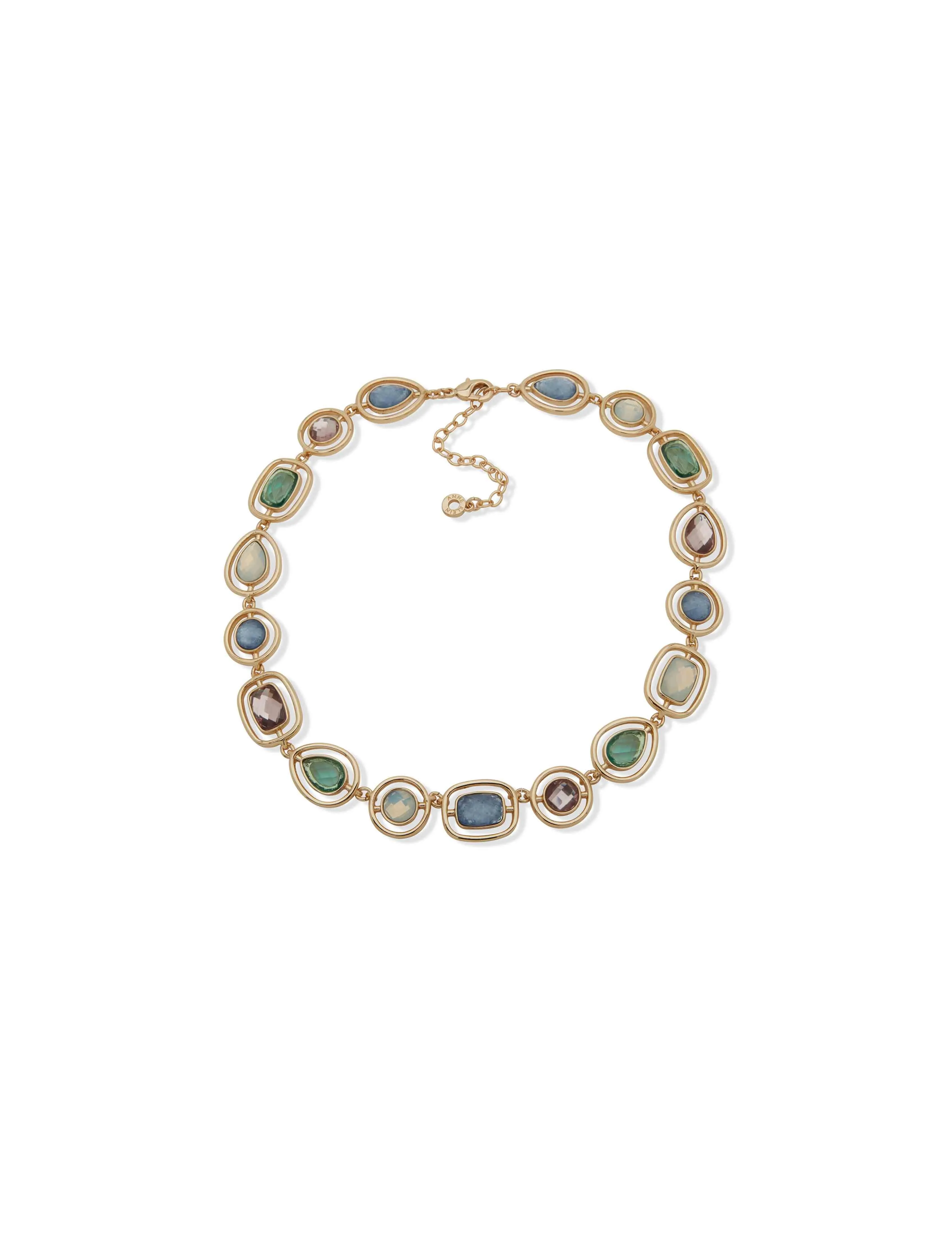 Multi Faceted Stone Necklace