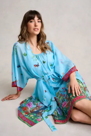 Nathalie Lété Cotton Silk Kimono - Summer Forest Print