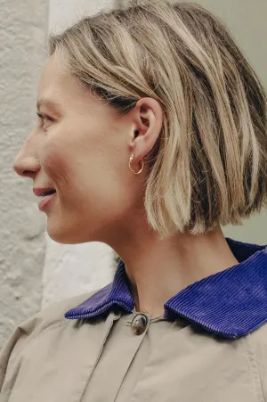 Nordic Muse Small Entwined Latch Hoop Earrings