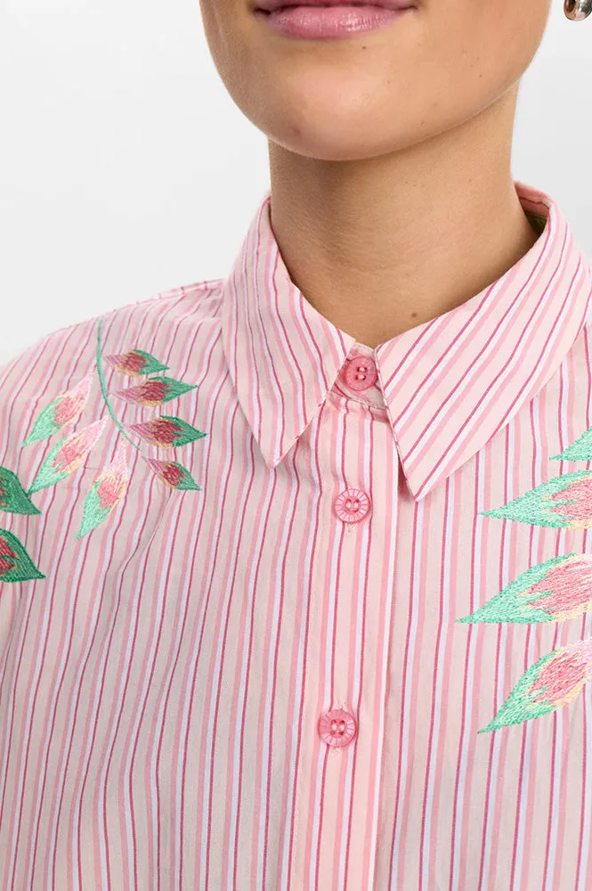 Numph Ulla Blushing Bride Stripe Shirt