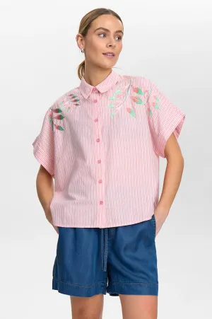 Numph Ulla Blushing Bride Stripe Shirt