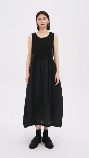 Nylon Patch Knit Dress