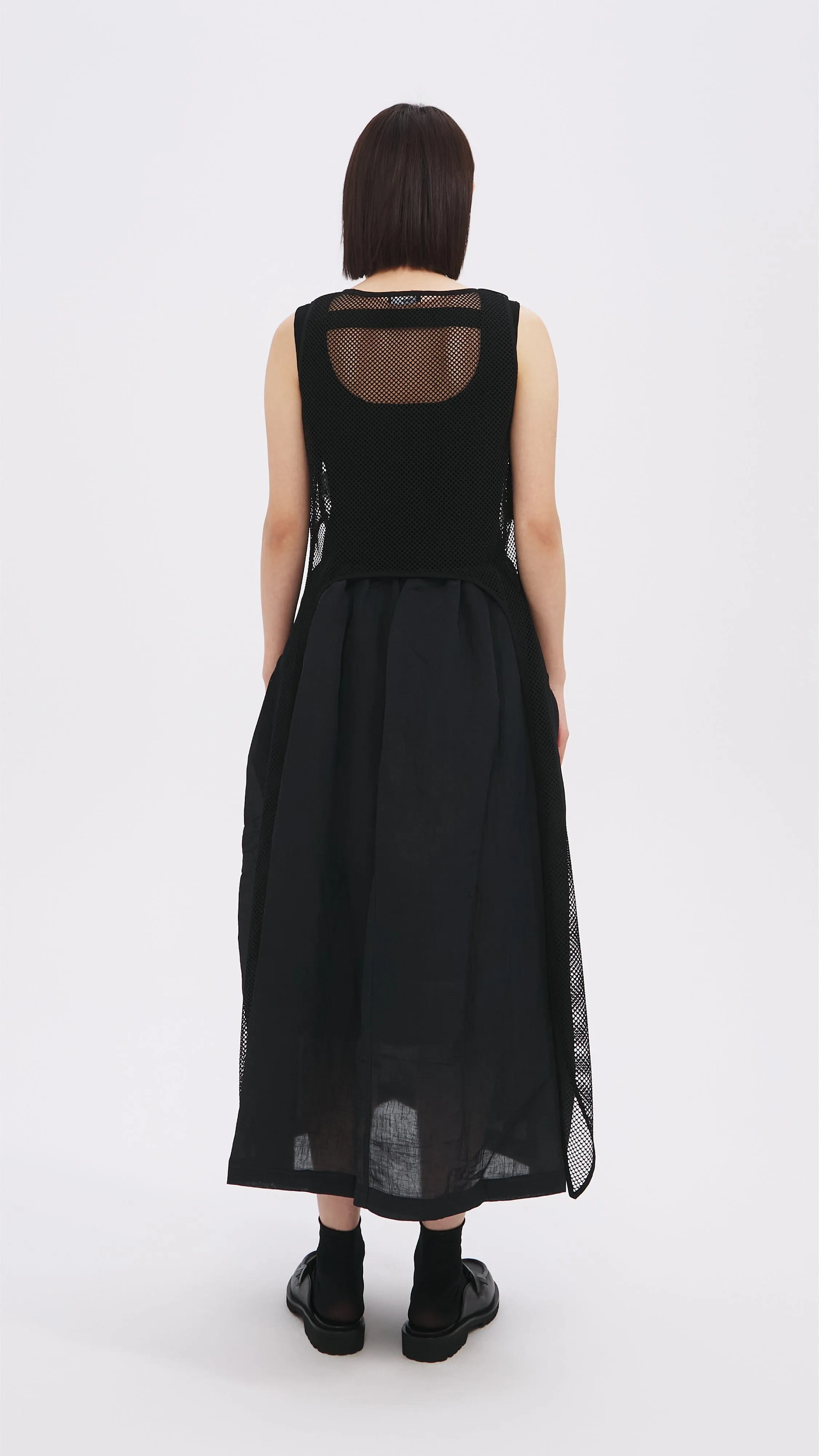 Nylon Patch Knit Dress