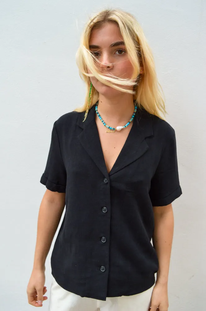 Object Sanne Black Shirt