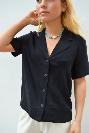 Object Sanne Black Shirt
