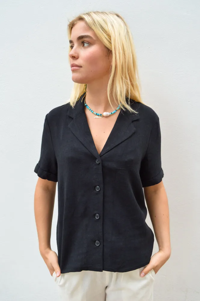 Object Sanne Black Shirt
