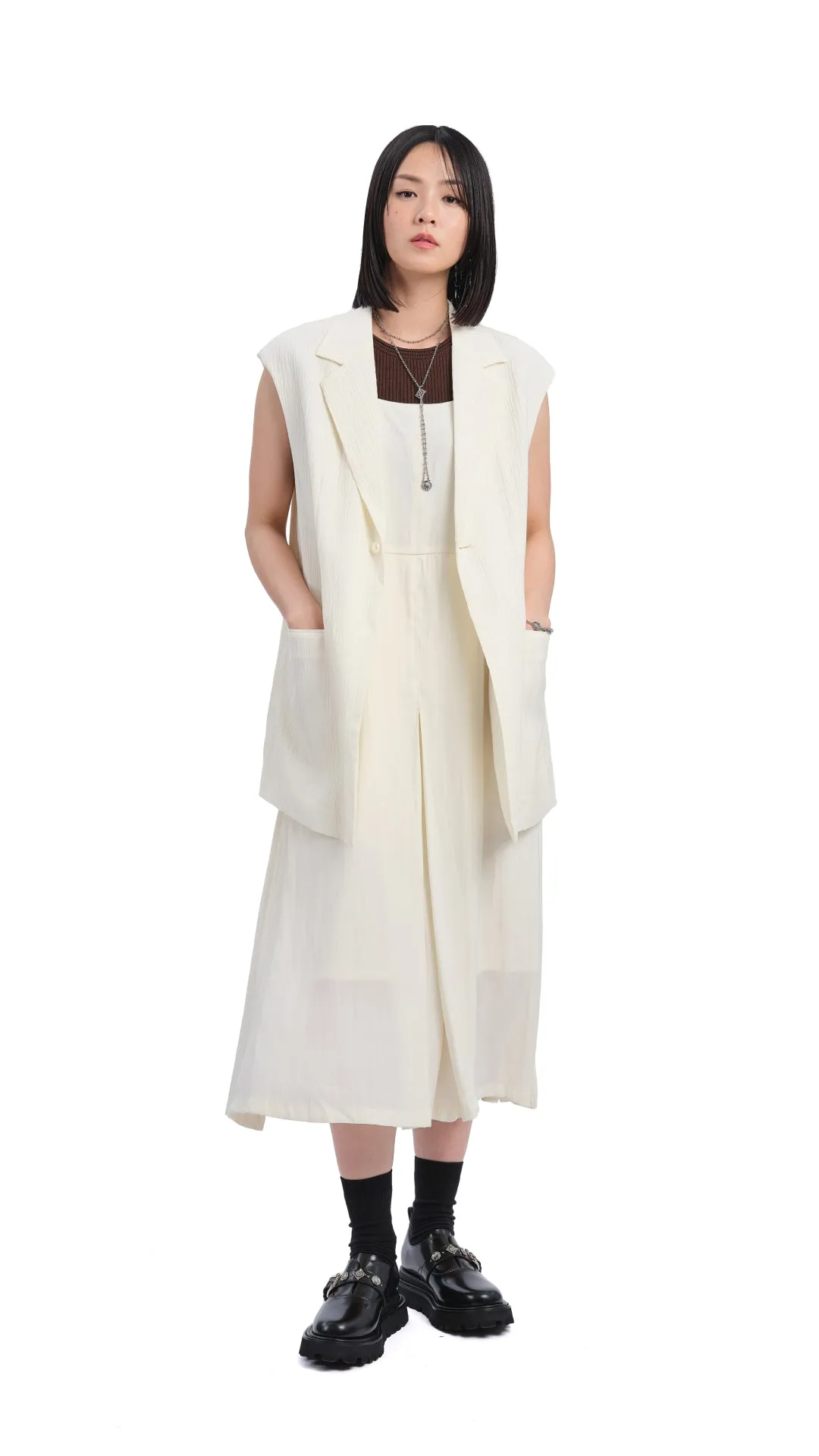 Oversized Jacquard Waistcoat