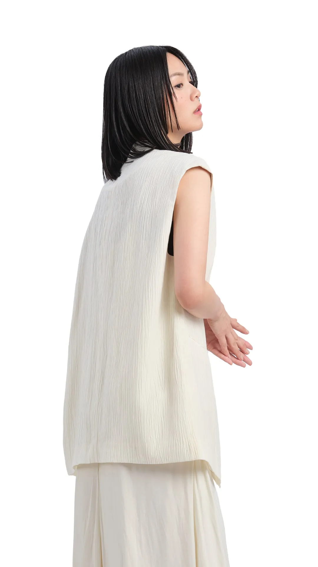 Oversized Jacquard Waistcoat