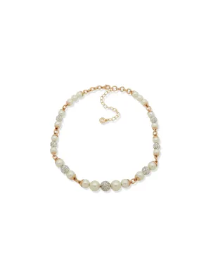 Pearl & Fireball Necklace