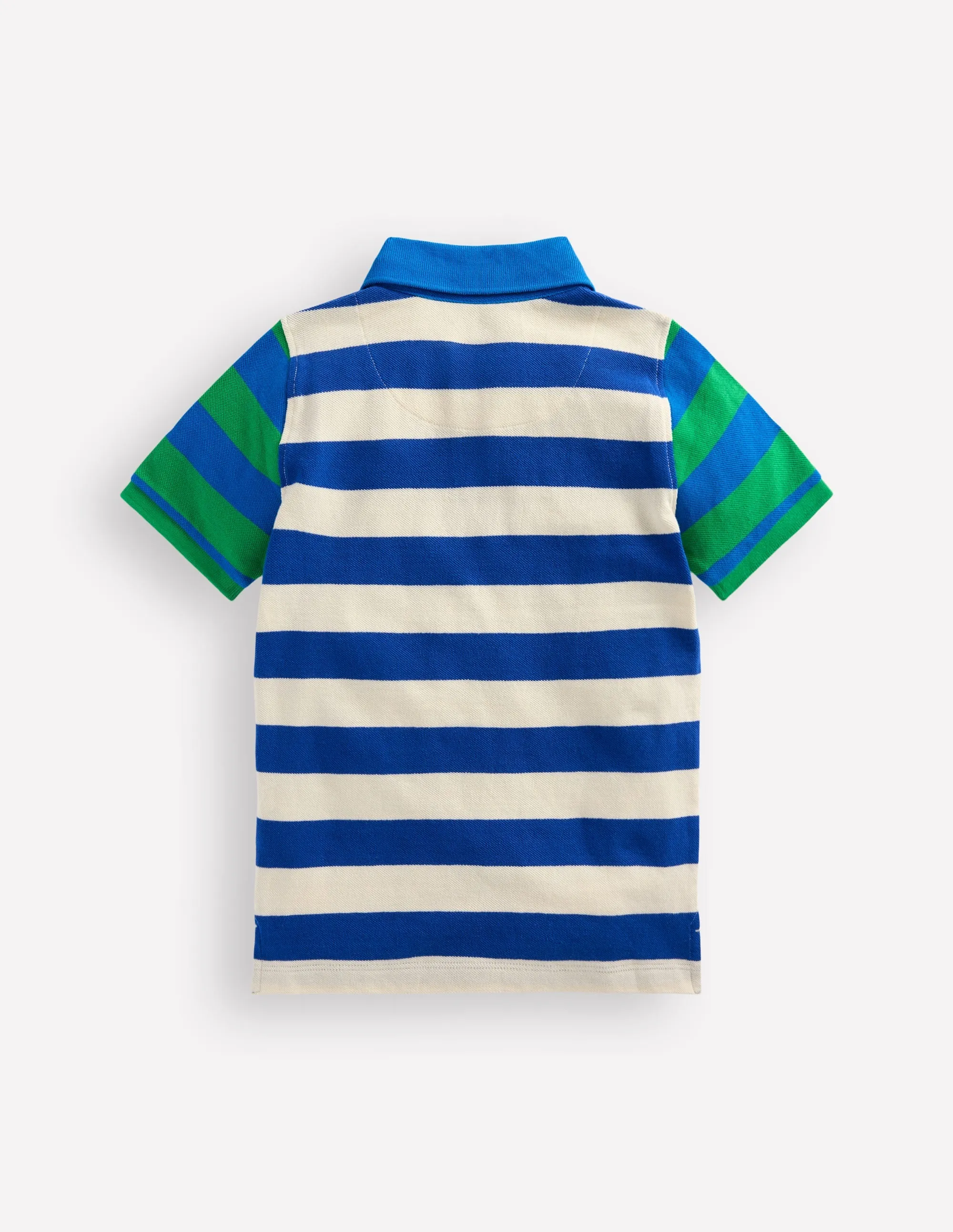 Piqué Polo Shirt-Sapling Green/ Kingfisher Blue