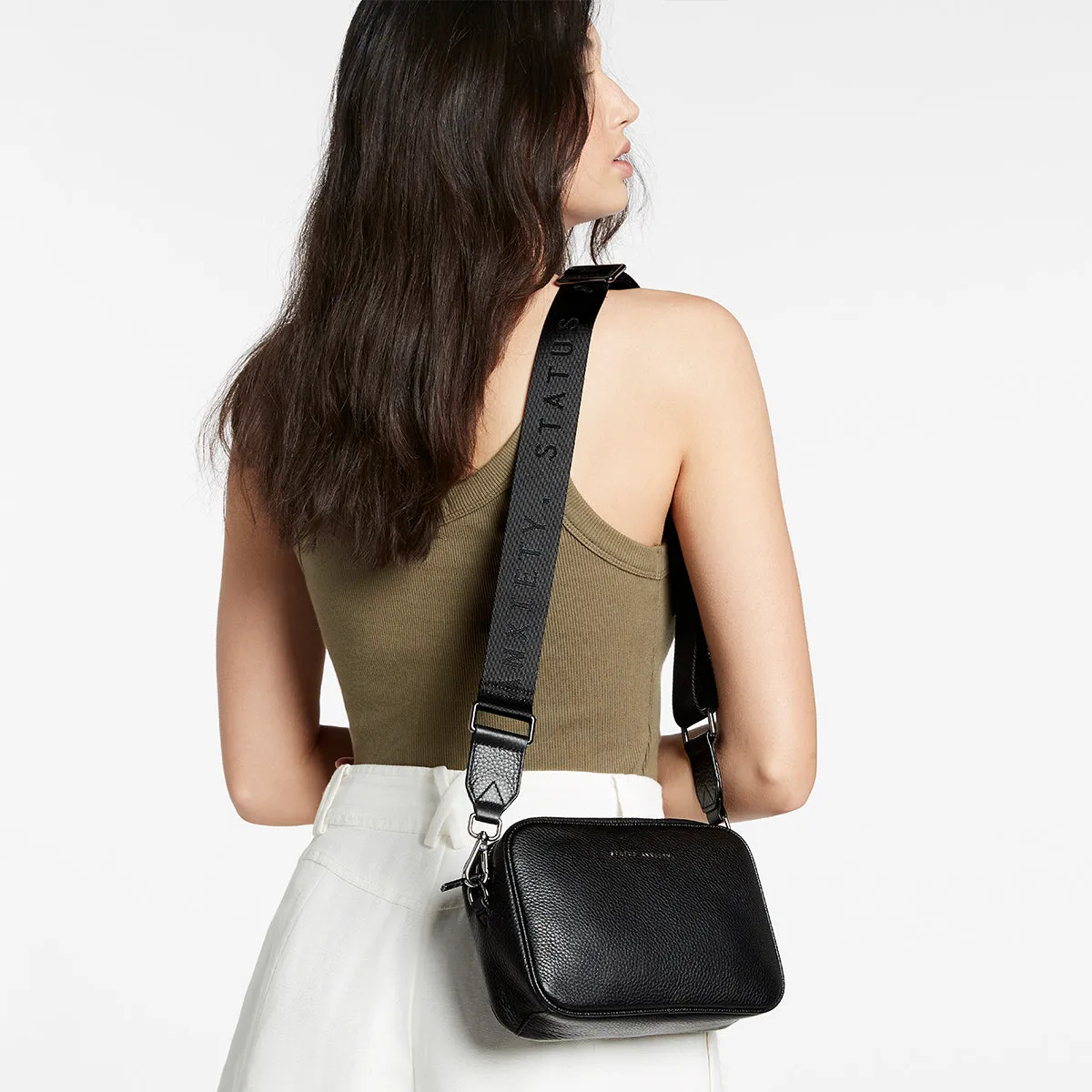 Plunder Bag With Webbed Strap - Black