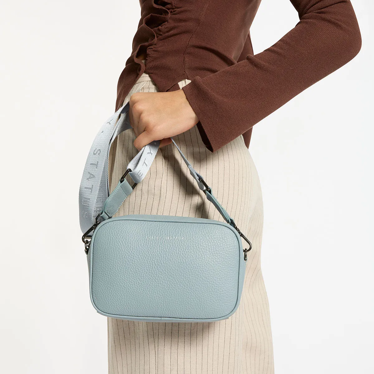 Plunder Bag With Webbed Strap - Powder Blue