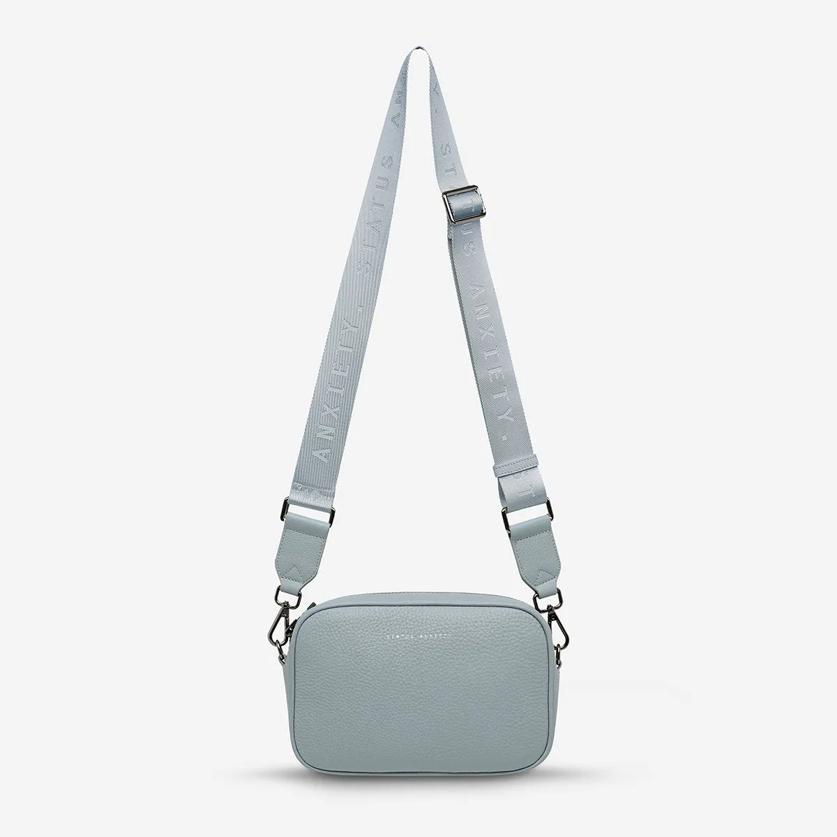 Plunder Bag With Webbed Strap - Powder Blue