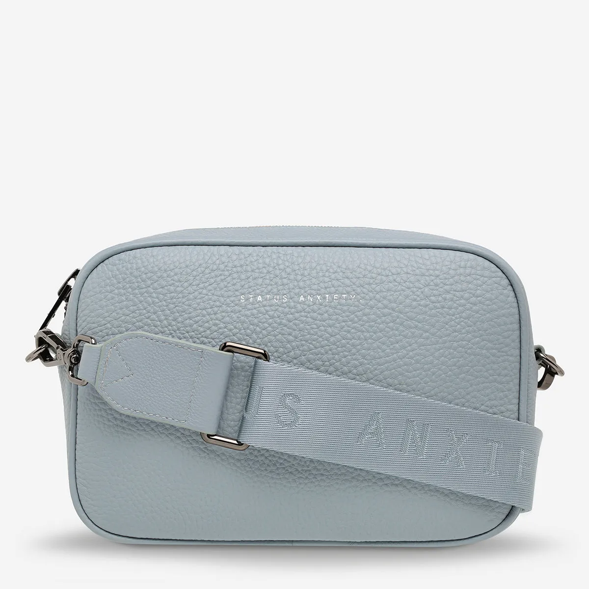 Plunder Bag With Webbed Strap - Powder Blue