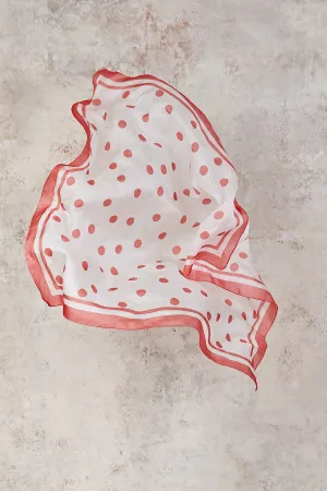 Polka Dot Silk Scarf - Multi
