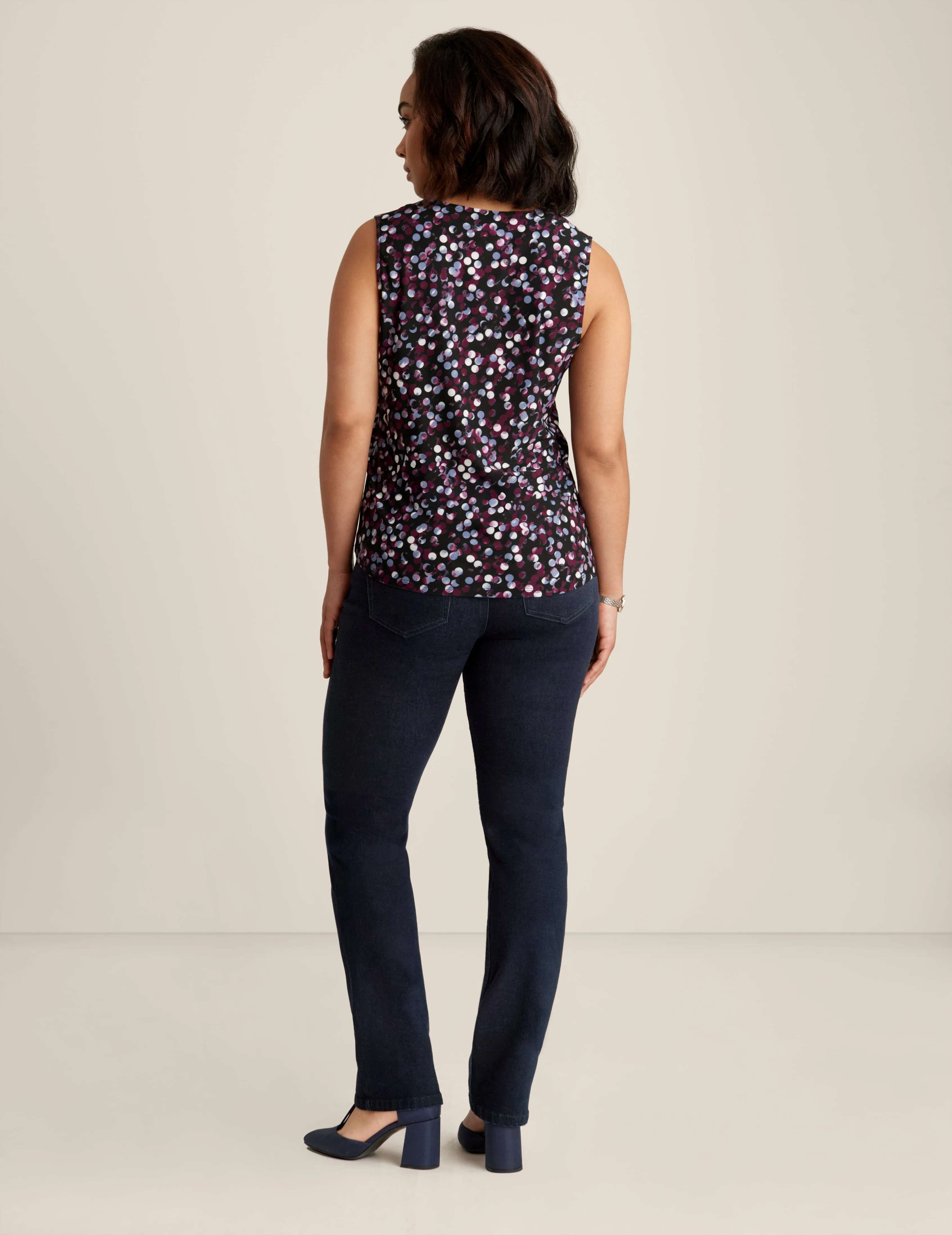 Printed Ity Pleat Front Shell - Sale