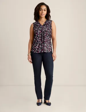 Printed Ity Pleat Front Shell - Sale