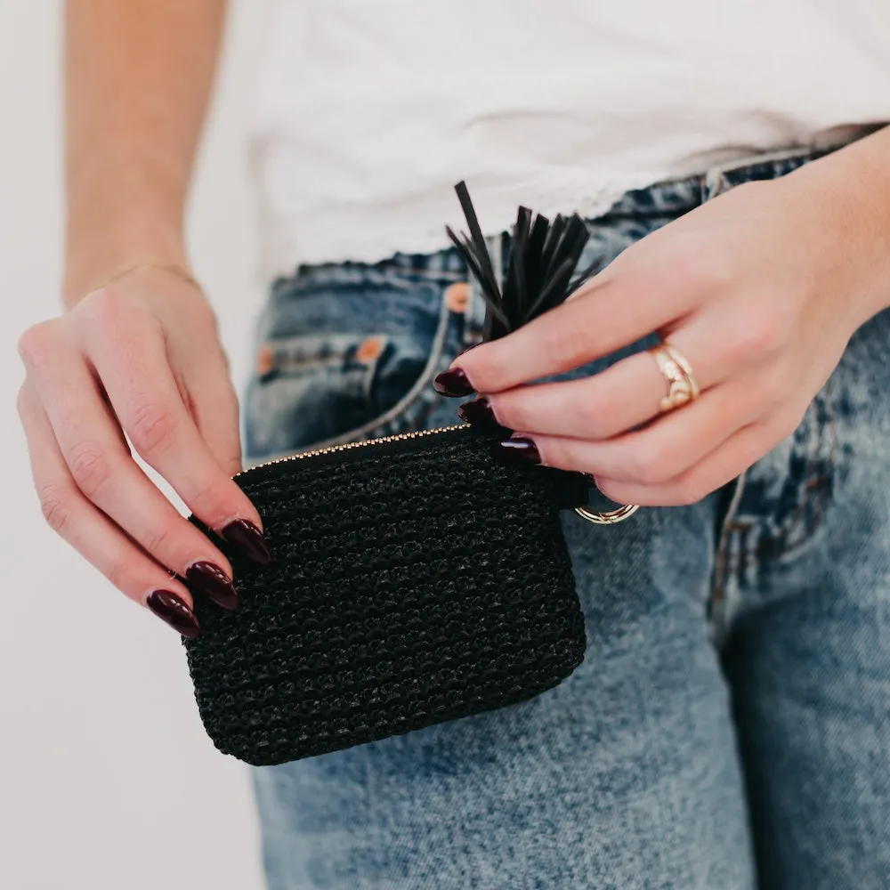River Raffia Clippable Card Holder