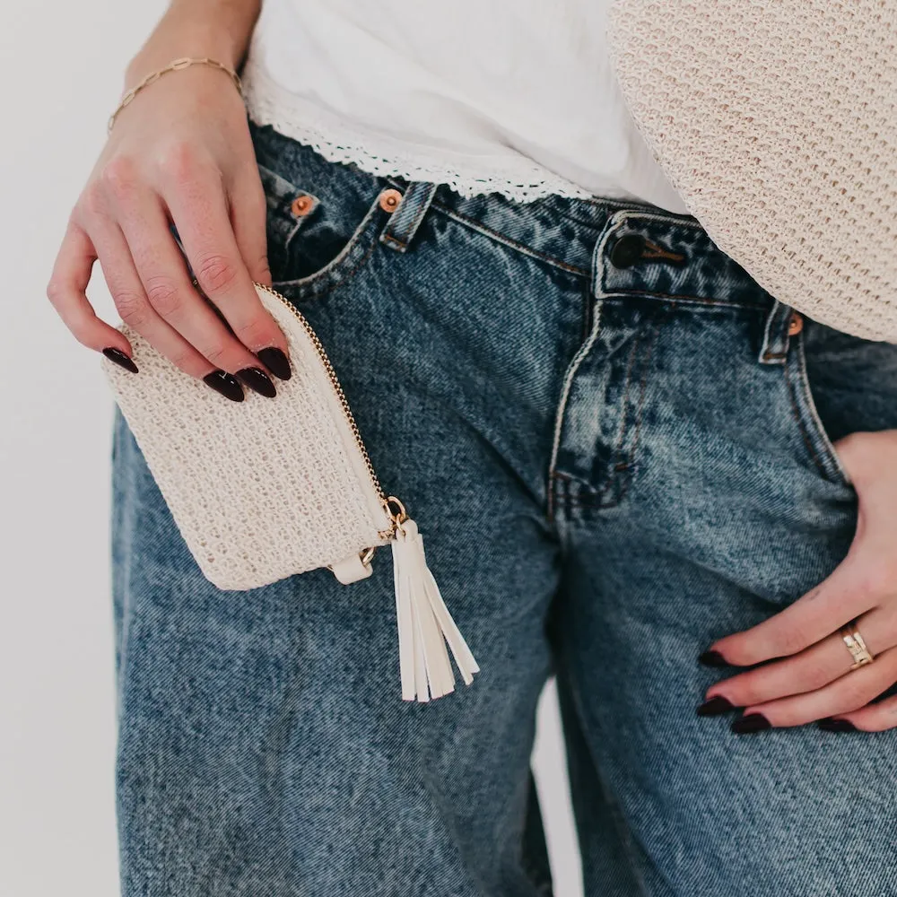 River Raffia Clippable Card Holder