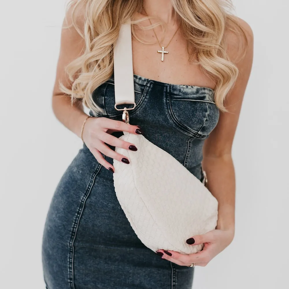Romee Woven Saddle Bag